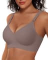 Vertvie Seamless Wireless Push-Up Bra with 3D Molded Cups and Full Coverage