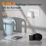 TESSAN Compact 2000W Step-Down Voltage Converter and Travel Adapter Combo