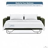 Rajlinen Full Sleeper Sofa Bed Sheets, 100% Egyptian Cotton 4-Piece Set