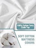 Bedecor Affordable Cotton Terry Waterproof Queen Size Mattress Protector