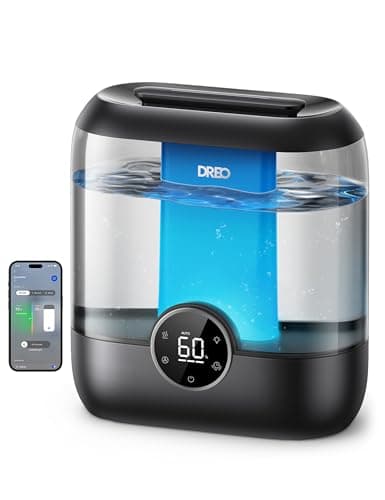 Dreo Smart 6L Top Fill Supersized Cool and Warm Mist Humidifier for Bedrooms