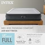 Intex Mid-Rise Dura-Beam Deluxe 13-Inch Full Air Mattress with Velvety Top