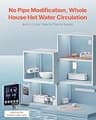VEVOR Digital Smart Under-Sink Retrofit Hot Water Recirculating Pump Kit