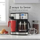Hamilton Beach 2-Way Programmable 12-Cup and Single Serve Coffee Maker 49980RG
