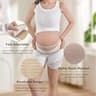POXXU Adjustable Double Support Maternity Belly Band with Compression