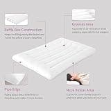Hombys Ultra Thin Flat 2.5-Inch 3D Microfiber Machine Washable Pillow