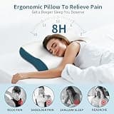 Contour Memory Foam Cervical Pillow for Spinal Alignment and Shoulder Pain Relief