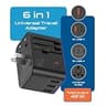 Ceptics 45W International Power Adapter with Dual USB-C & Surge Protection
