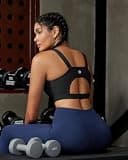 RUNNING GIRL High Impact Racerback Crop Top