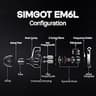 Linsoul SIMGOT EM6L 1DD+4BA Hybrid Driver High-Resolution Gaming In-Ear Monitors