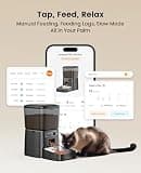 oneisall 3.5L Smart WiFi Automatic Cat Food Dispenser with App Control