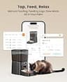 oneisall 3.5L Smart WiFi Automatic Cat Food Dispenser with App Control