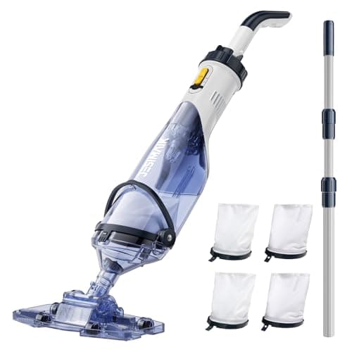 JESIMAIK Cordless Handheld Pool Vacuum with Smart Full-Bag Alert and 18.5 GPM Suction