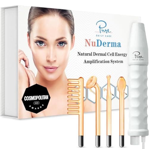Pure Daily Care NuDerma Clinical Handheld High Frequency Skin Therapy Wand Machine