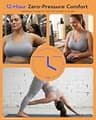 FITTIN Zero-Pressure Seamless Racerback Sports Bra for C-DDD Cup Sizes