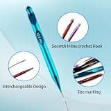Yarniss Long Aluminum Interchangeable Tunisian Crochet Hook Cable Set