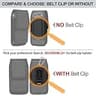 ykooe Heavy-Duty Nylon Belt Holster Cell Phone Pouch with Metal Carabiner