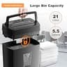 Bonsaii C275-A 12-Sheet Cross-Cut Heavy Duty Shredder with P-4 Security