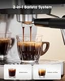 ecozy Espresso Machine & Coffee Maker Combo with Guided Touchscreen Frother