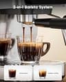 ecozy Espresso Machine & Coffee Maker Combo with Guided Touchscreen Frother