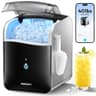 EUHOMY Smart Alexa-Enabled Countertop Nugget Ice Maker with Hanging Scoop