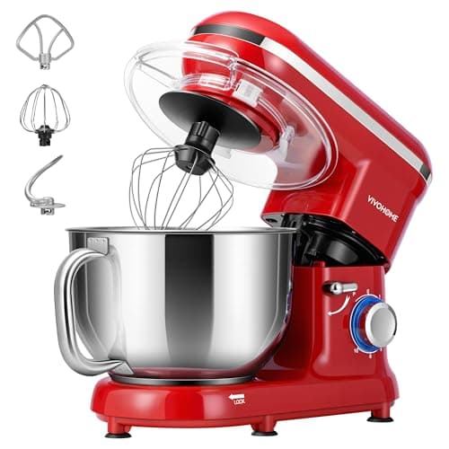 VIVOHOME 660W 10-Speed Tilt-Head Kitchen Electric Stand Mixer, 6-Quart
