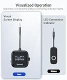 Syntech Airplane Bluetooth 5.4 Transmitter Receiver Adapter with HD Status Display