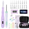 SPEENSUN Light Up Crochet Hook Set with Manual Stitch Counter and 18 Resizable Heads