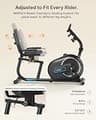 MERACH S08 Next-Generation Recumbent Exercise Bike with Lumbar Support