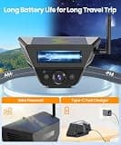 AUTO-VOX Solar Magnetic Wireless RV Backup Camera with 7.2" Split DVR Monitor