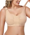 BRABIC Full Coverage Front Closure Compression Mastectomy Wireless Bra
