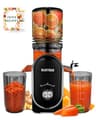SUSTEAS 300W Cold Press Masticating Juicer with 5.3-Inch Extra-Large Chute