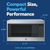 GE Countertop Microwave Oven 1.6 Cubic Ft High-Power 1150-Watt Capacity