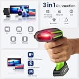 Eyoyo EY-037 Heavy-Duty Industrial 2D QR Barcode Scanner with Wireless Charging Stand