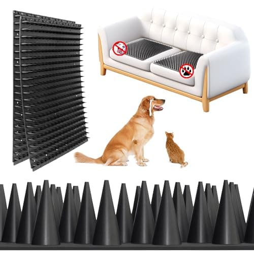 LanLfSty Heavy Duty Solid PP Pet Deterrent Mats for Furniture, 5-Pack
