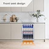 Weili 20-Inch Built-In Beverage Refrigerator, 120-Can Capacity with Lock