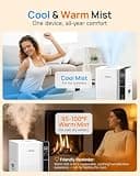 Mifasol 20L Large Room Cool Mist Humidifier for Whole House Operations