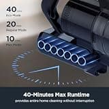 Eureka NEC280TL RapidClean Pro Cordless Stick Vacuum with LED Headlights & Swivel