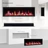 PuraFlame Bernice 60-Inch Smart Linear Electric Fireplace with Hidden Vent