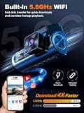 Nanoby 4K 3-Channel Front, Rear, and Inside Dash Cam with 3.18-Inch IPS