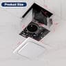 Gaciban Shower Ceiling Mount Vent Fan with 1200lm 3CCT LED Light Combo, 150 CFM