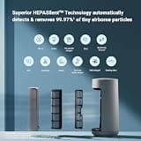 Blueair ComfortPure T10i 3-in-1 Air Purifier, Cooling Fan, and Room Heater