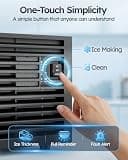 Mojgar 100lb Energy-Efficient Commercial Ice Maker with R290 Refrigerant