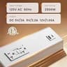 SURAIELEC 9-Inch Compact Hardwired Under Cabinet Power Strip with 20A GFCI
