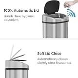 iTouchless 24-Gallon Commercial-Grade Touchless Sensor Kitchen Trash Can