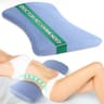 Fledano Ergonomic Memory Foam Lumbar Support Pillow with Cooling Cover