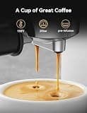 Neretva Vintage-Inspired 20-Bar Espresso Machine with LED Temperature Monitor