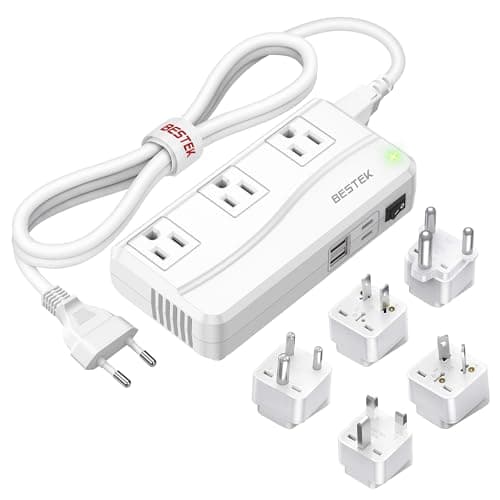 BESTEK 300W Travel Voltage Converter with 20W USB-C Power Delivery Port