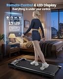 Vhorilix Ultra-Slim Under Desk Walking Pad with 2.5 HP Motor and Zero Assembly