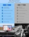 Surcsa 9-Inch Durable Wireless CarPlay Screen with Extreme Heat Resistance and GPS